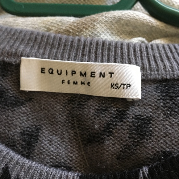 NWT EQUIPMENT Sloane Crew 100% Cashmere Cheetah Print Sweater XS - Picture 4 of 6